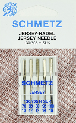 Иглы Schmetz джерси 130/705 H SUK (70x1, 80x2, 90x1, 100x1) 5 шт в Гусиноозерске